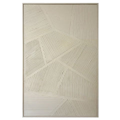 XL Wanddekoration 80X120 CM Weiß-Beige