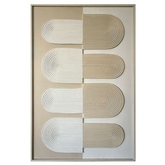XL Wanddekoration 80X120 CM Weiß-Beige