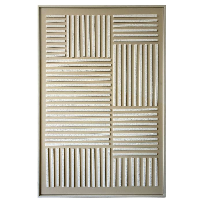 XL Wanddekoration 80X120 CM Weiß-Beige