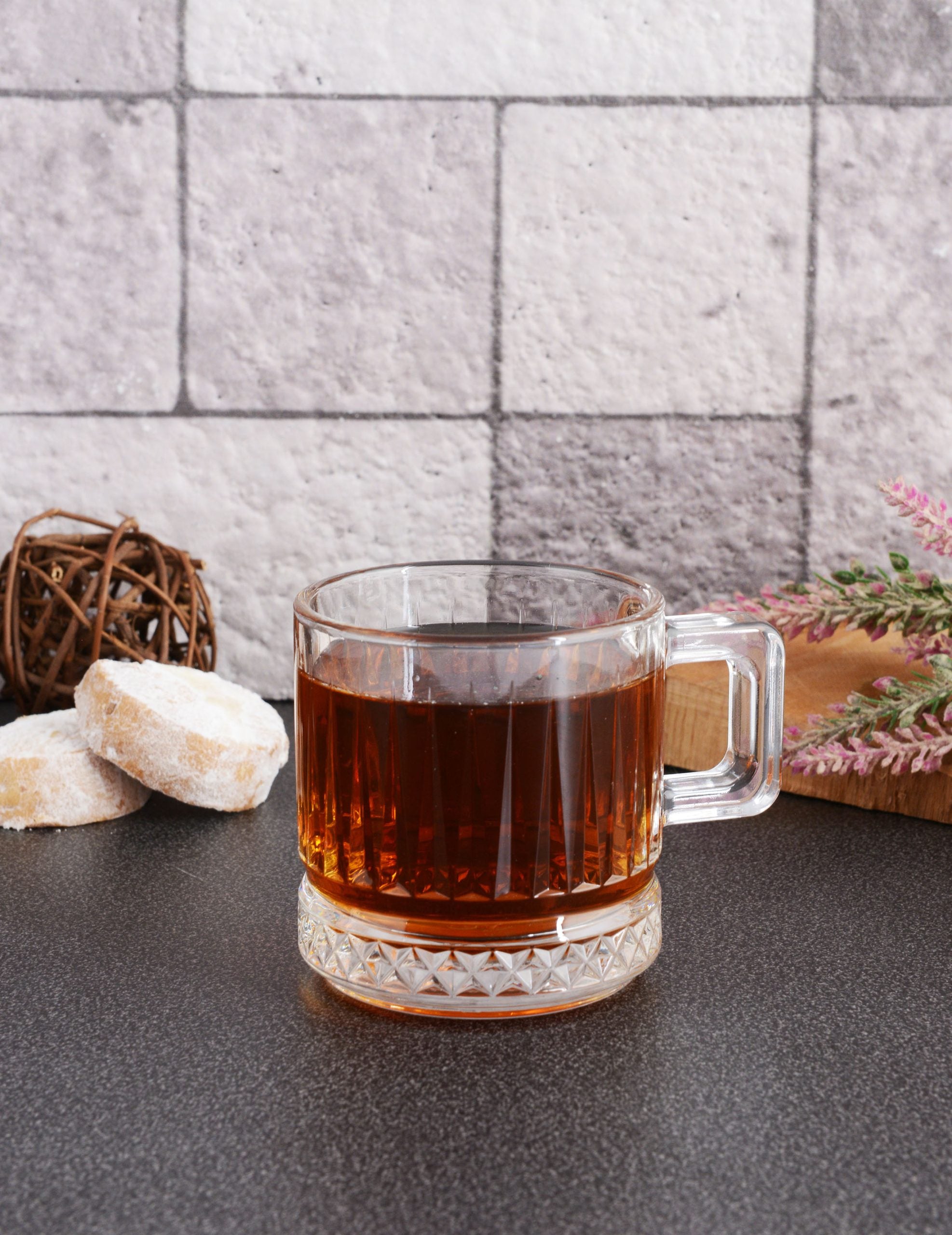 Pasabahce - Elysia 2er Teeglas mit Henkel 195 ml