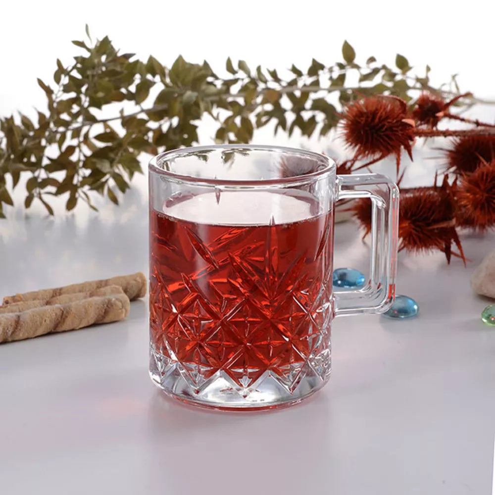 Pasabahce Timeless 2er Teeglas mit Henkel 250 ml
