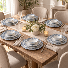 Fleury Vintage Geschirr Set Blau