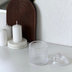 Elisa Glasschale mit Deckel Ø8,5x13cm