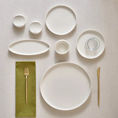 Karaca Bone China Olla 28-teiliges Servierset für 6 Personen, Weiß