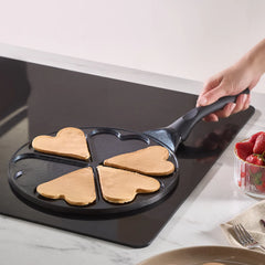 Karaca Fluffy Love Antihaft-Pfannkuchen Pfanne mit Induktionskeramikbeschichtung, 26 cm
