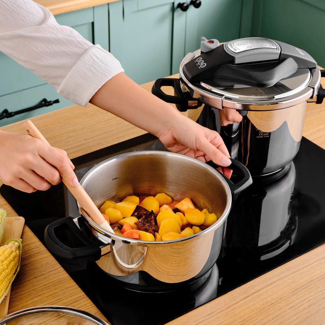 Karaca Perfect Gray 4 + 6 Liter Schnellkochtopfset