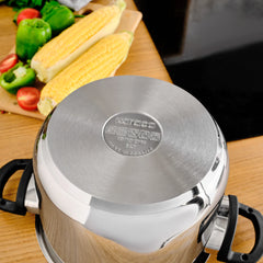 Karaca Perfect Gray 4 + 6 Liter Schnellkochtopfset