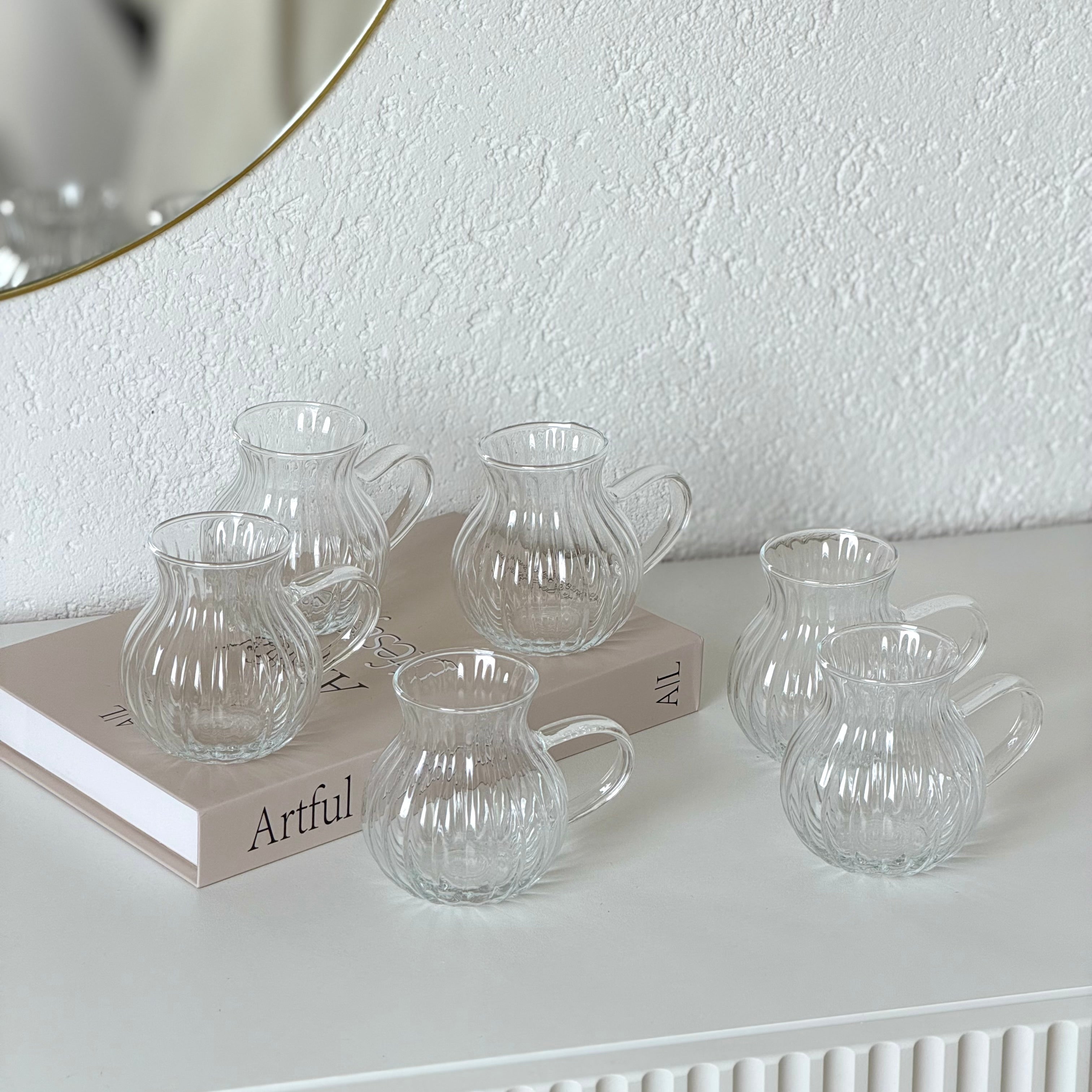 Luana La Manila 6-er Teeglas mit Henkel
