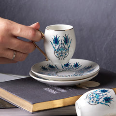 Karaca Iznik Kaffeeservice für 6 Personen, 80 ml