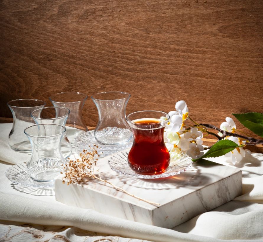 Pasabahce Aurora 12 Teilig Teeglas Set 155 ml