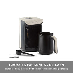 Karaca Hatır Köz Türkische Kaffeemaschine mit Röstfunktion Creme
