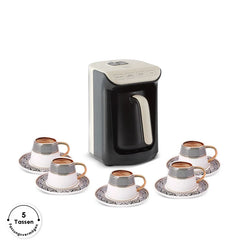 Karaca Hatır Köz Türkische Kaffeemaschine mit Röstfunktion Creme
