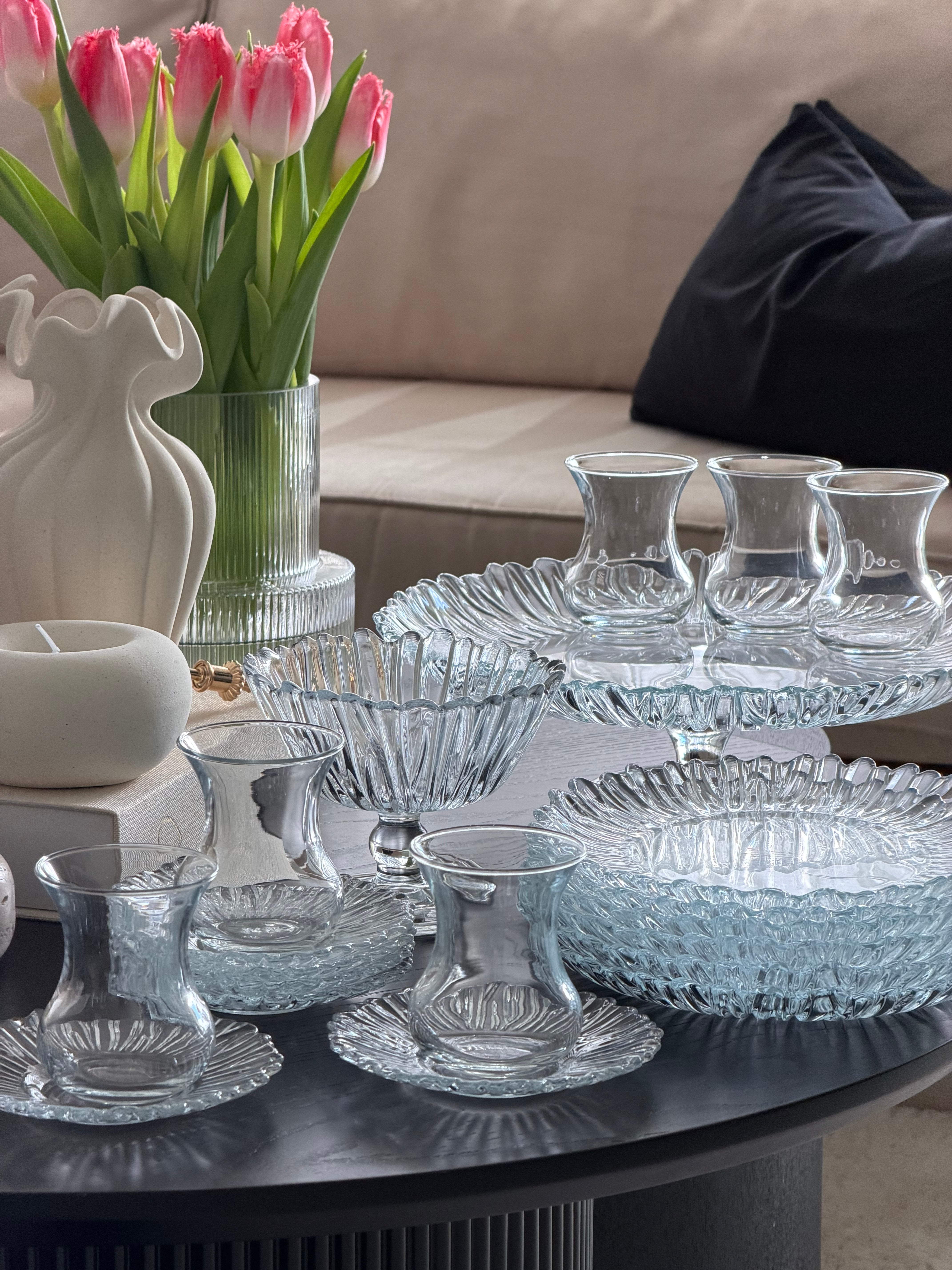 Aurora Brunch Set 20-teilig Glas modernes Frühstücksset