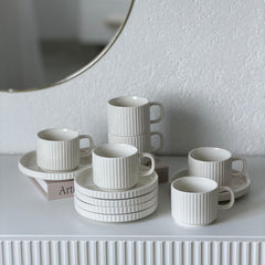 Borneo Kaffeetassen Set 12-Teilig