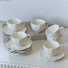 Angles Mokkatassen Set Weiß 12-Teilig