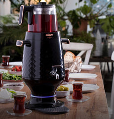 Arzum - Ehlikeyf Schwarz Semaver 2200W 1.2L + 3.5L