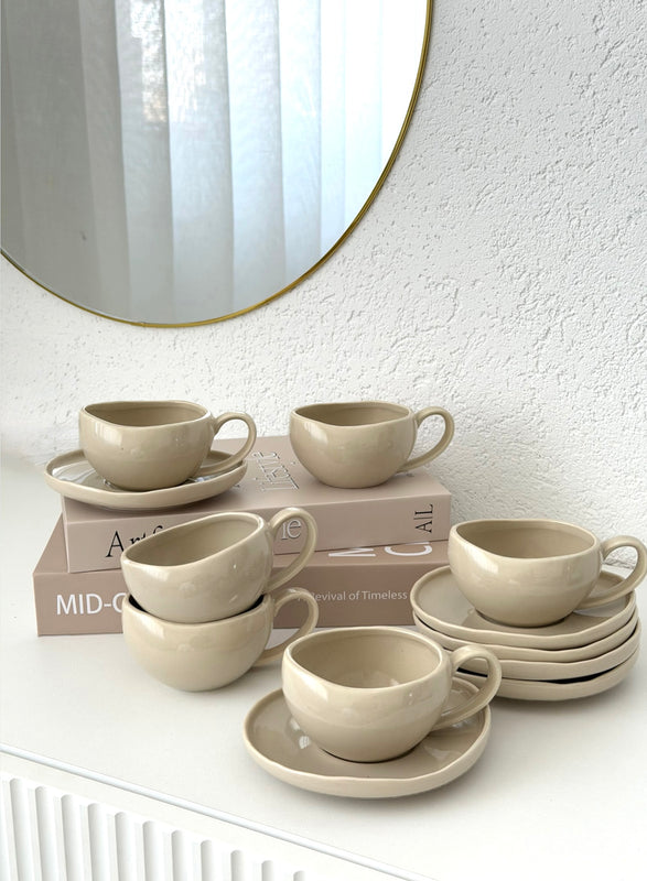 Wave Mokkatassen Set 12-teilig