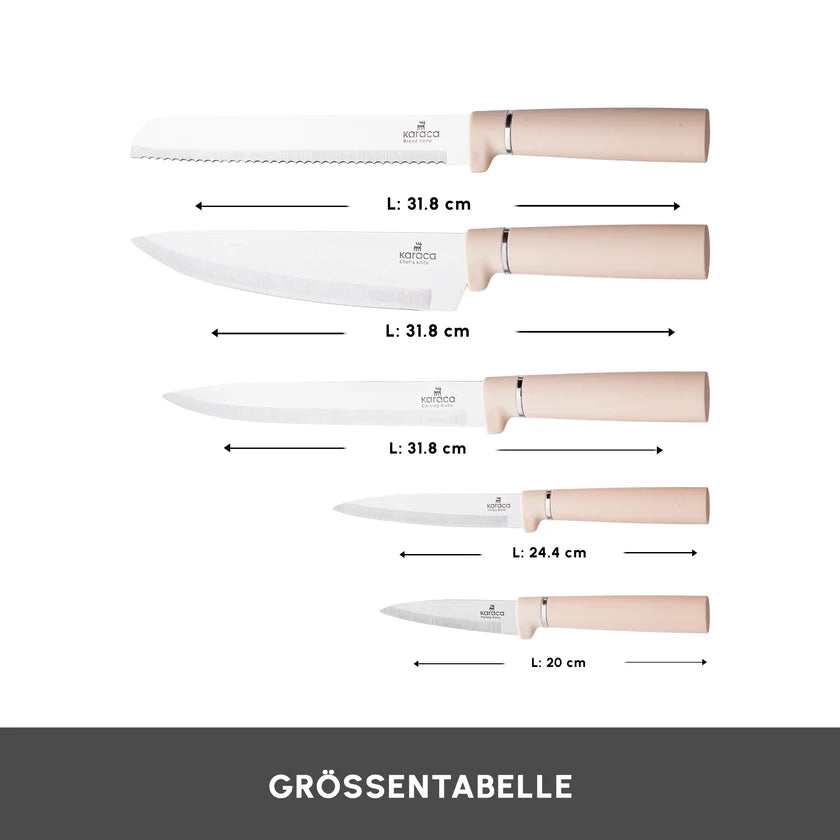 Karaca Chef's Harmony Messer & Schneidebrett Set
