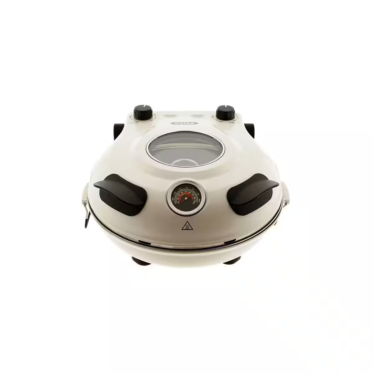 Mulex Pizzaofen Steinbackofen 1200 W - Pizzastein ø30 cm Creme