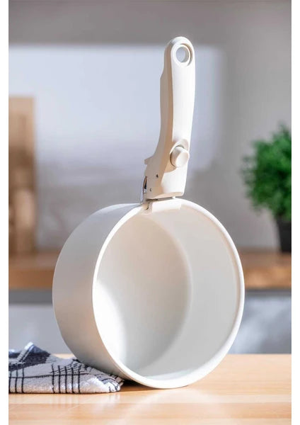 Acar - Ultimate Pro Beige Keramik Pfanne mit Abnehmbaren Griff 19cm