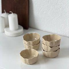 Angels Dipschalen 6-er Set Beige