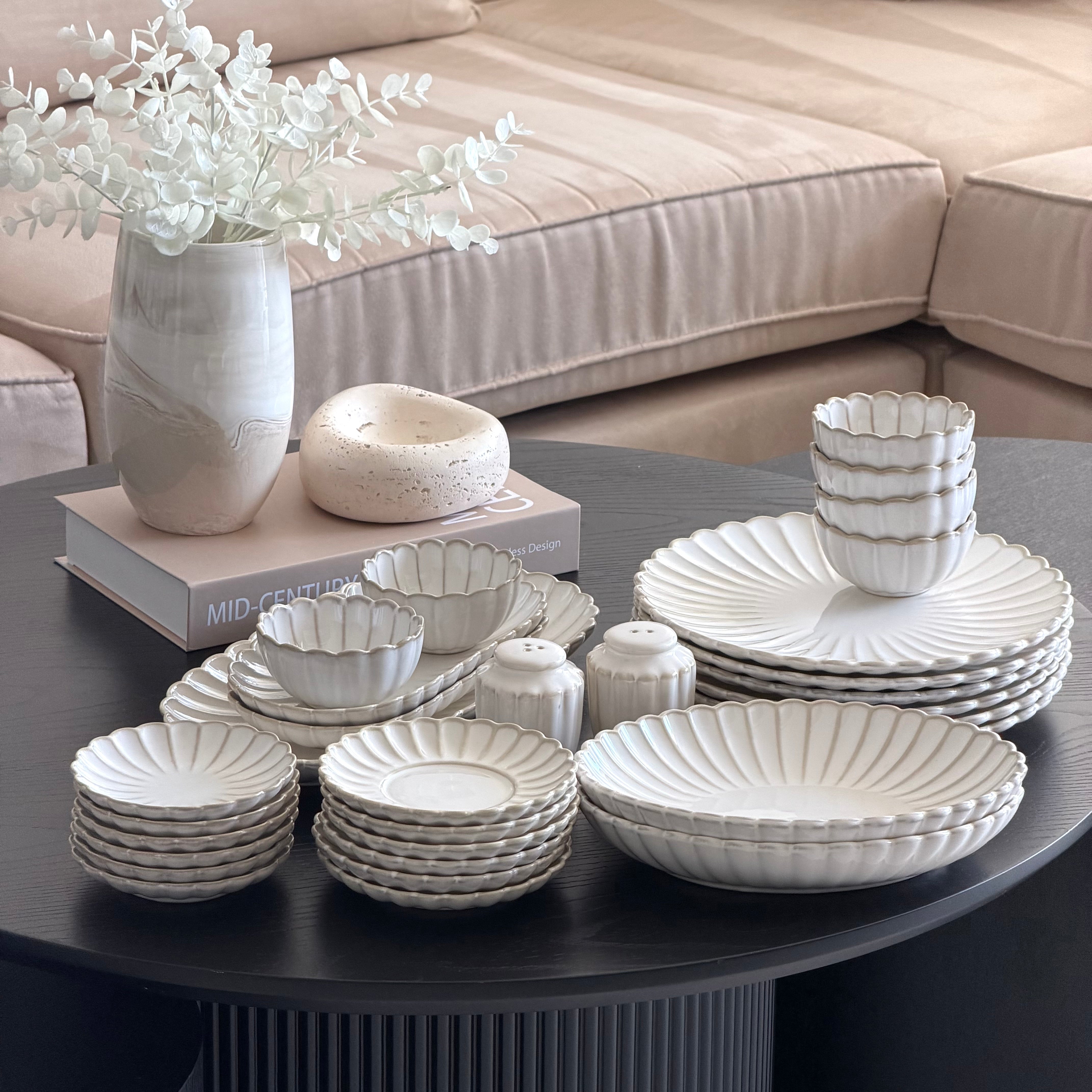 Bloomy Frühstück Set 31 Teilig für 6 Personen