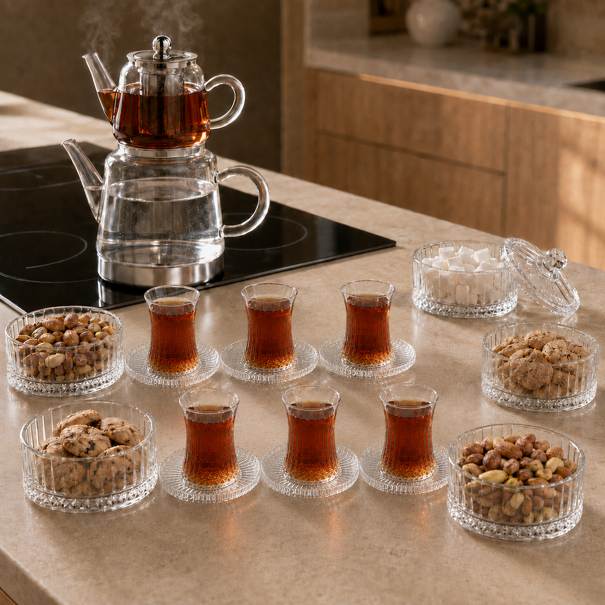 Traditionelles Teegenuss-Bundle-Set – 20-teilig