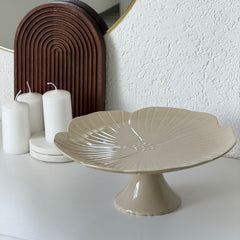 Florange Beige Tortenplatte