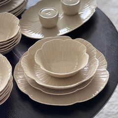 Florange Beige Geschirrset 27 teilig für 6 Personen