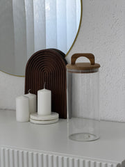 Eloria Vorratsglas mit Akazienholzdeckel 2,0L