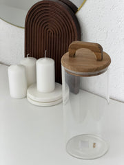 Eloria Vorratsglas mit Akazienholzdeckel 2,0L