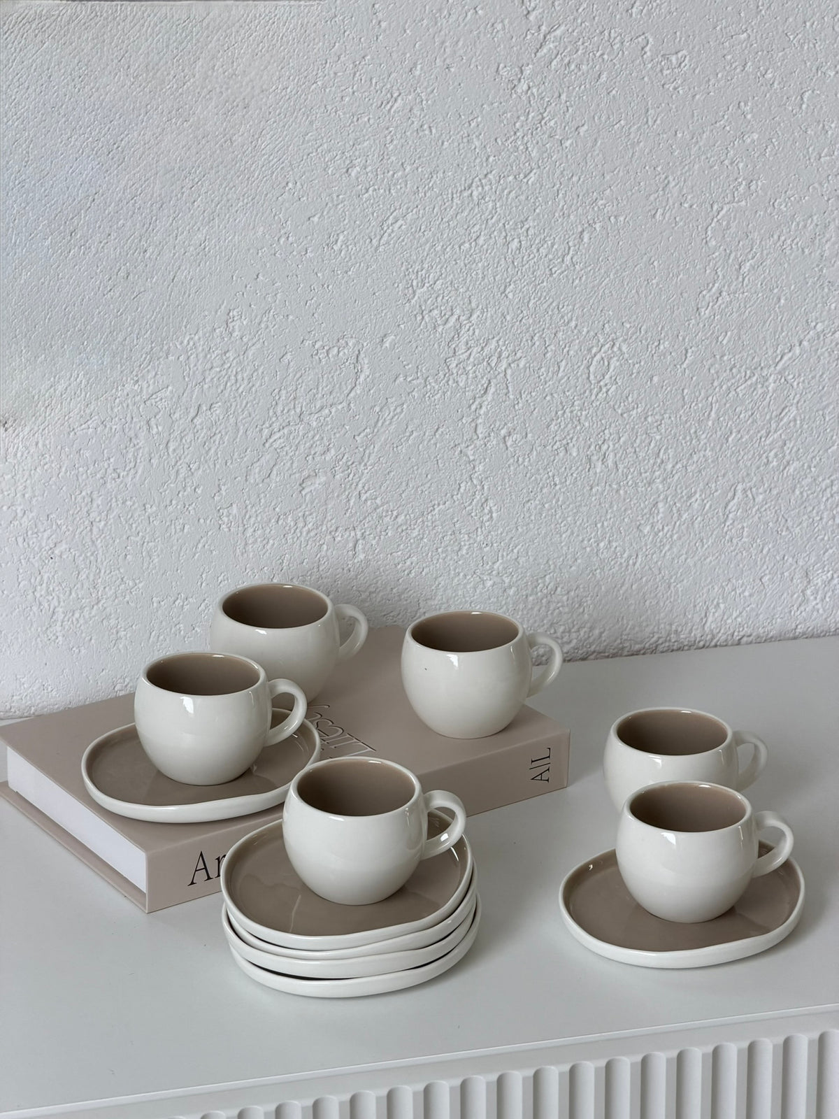 Planet Beige Mokkatassen Set 12 Teilig