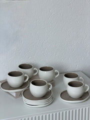 Planet Beige Kaffeetassen Set 12 Teilig