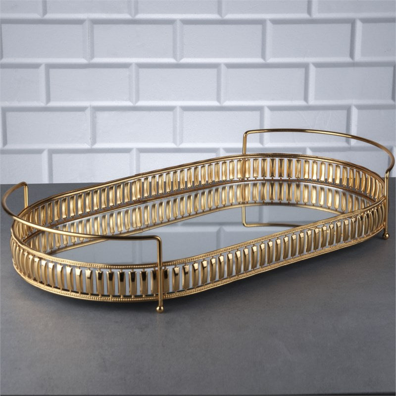 Zeyve - Hürrem Jumbo Oval Tablett mit Griff