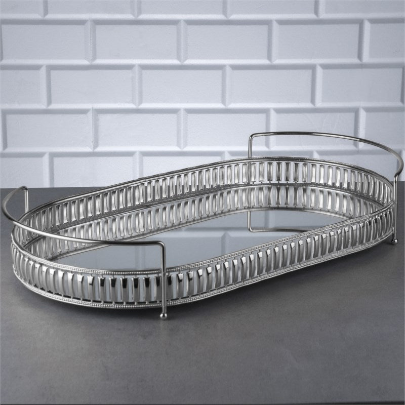 Zeyve - Hürrem Ovales Jumbo Tablett mit Griff