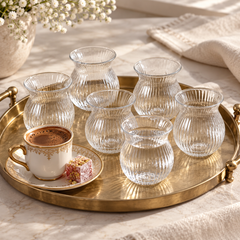Riffel Mini Trinkglas 6er Set 100ml