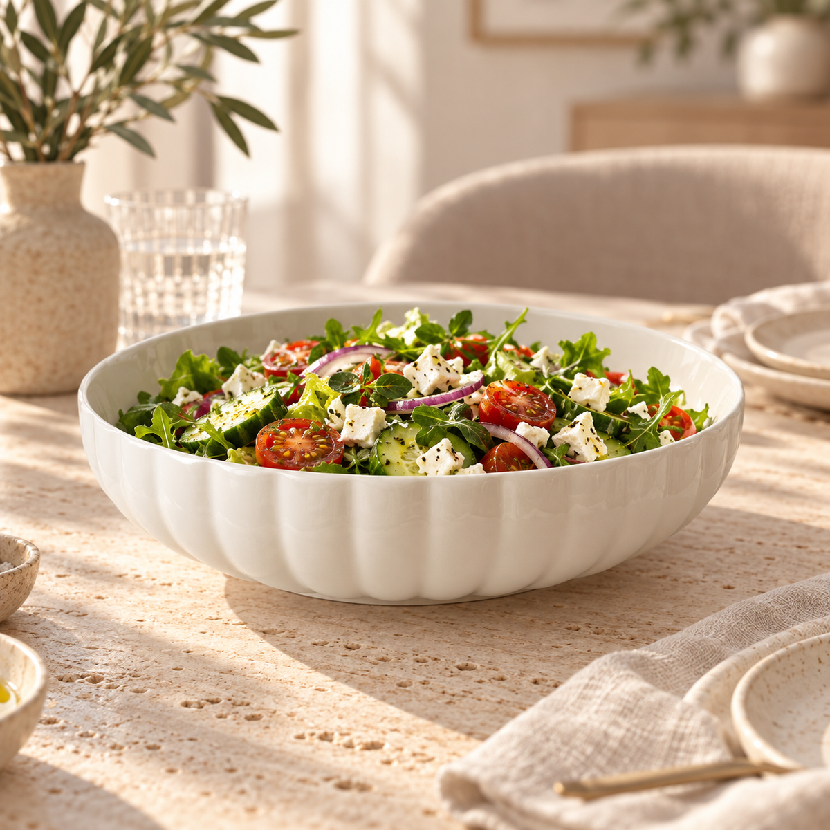 Daisy Servier & Salatschale