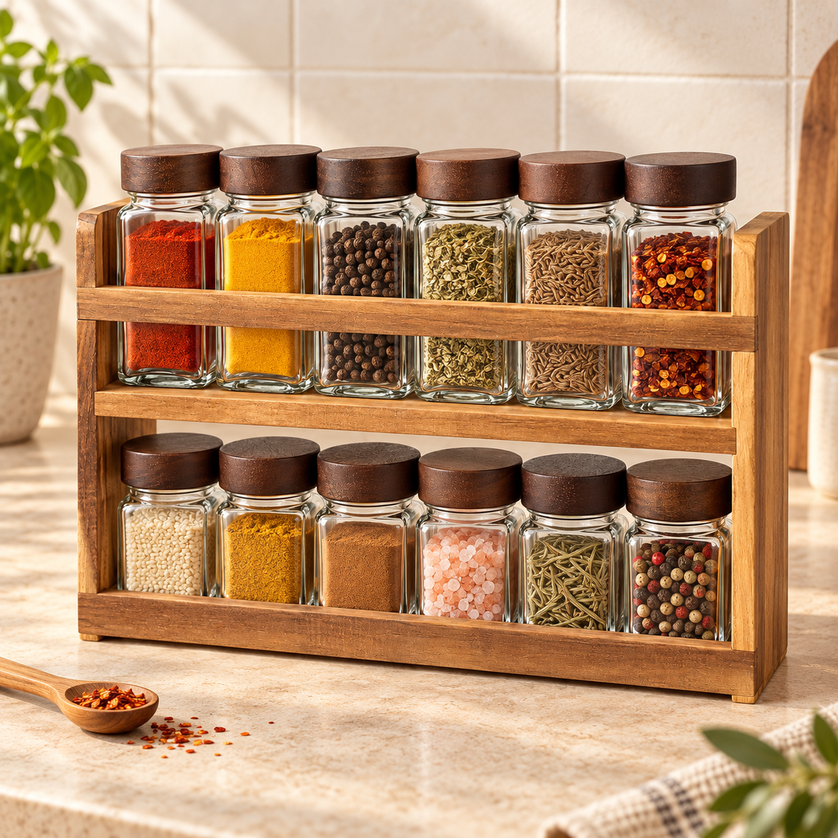 Bricard Akazien Gewürzgläser-Set 13-Teilig