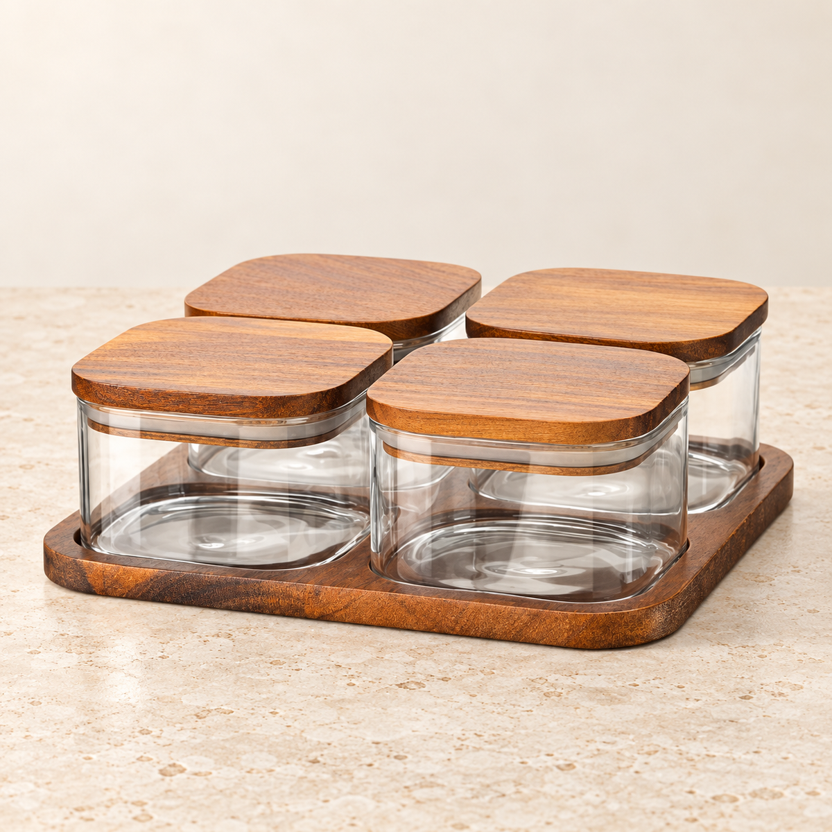 Bricard Akazien Clear Schalenset 5-Teilig