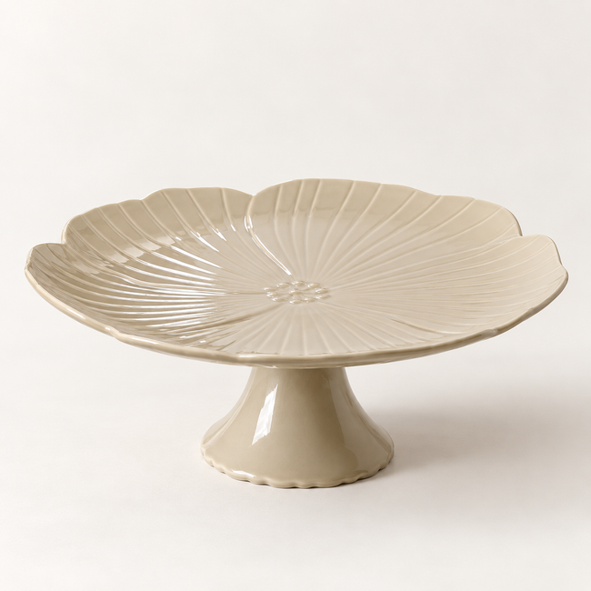Florange Beige Tortenplatte
