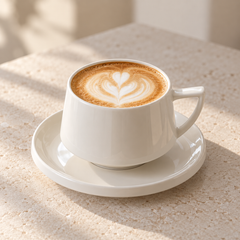 Bellon Kaffeetassen Set Weiß 12-Teilig