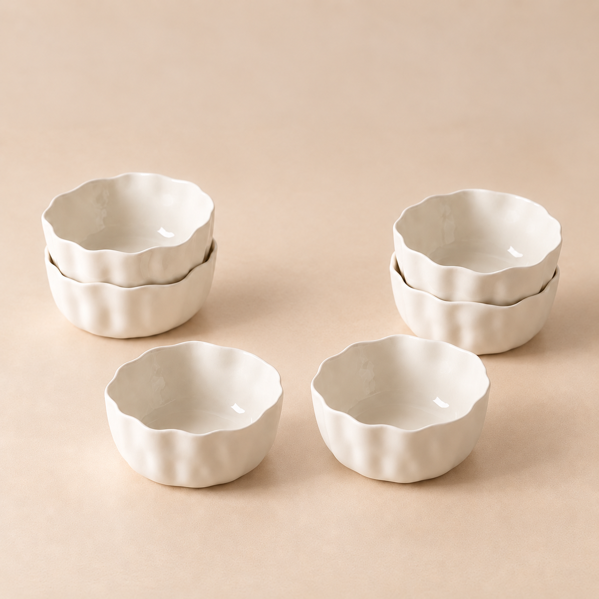 Angels Dipschalen 6-er Set Weiß