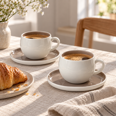 Planet Beige Kaffeetassen Set 12 Teilig