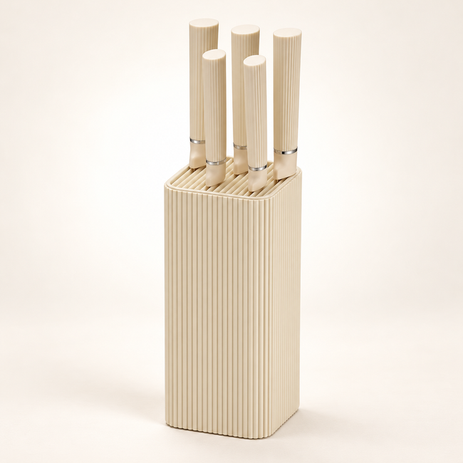 Yadis Küchenmesser Set Beige 6-Tlg.