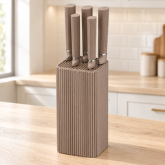 Yadis Küchenmesser Set Braun 6-Tlg.