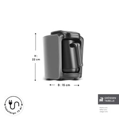 Karaca Hatır Neo Türkische Kaffeemaschine mit Milchzubereitung – Space Grey