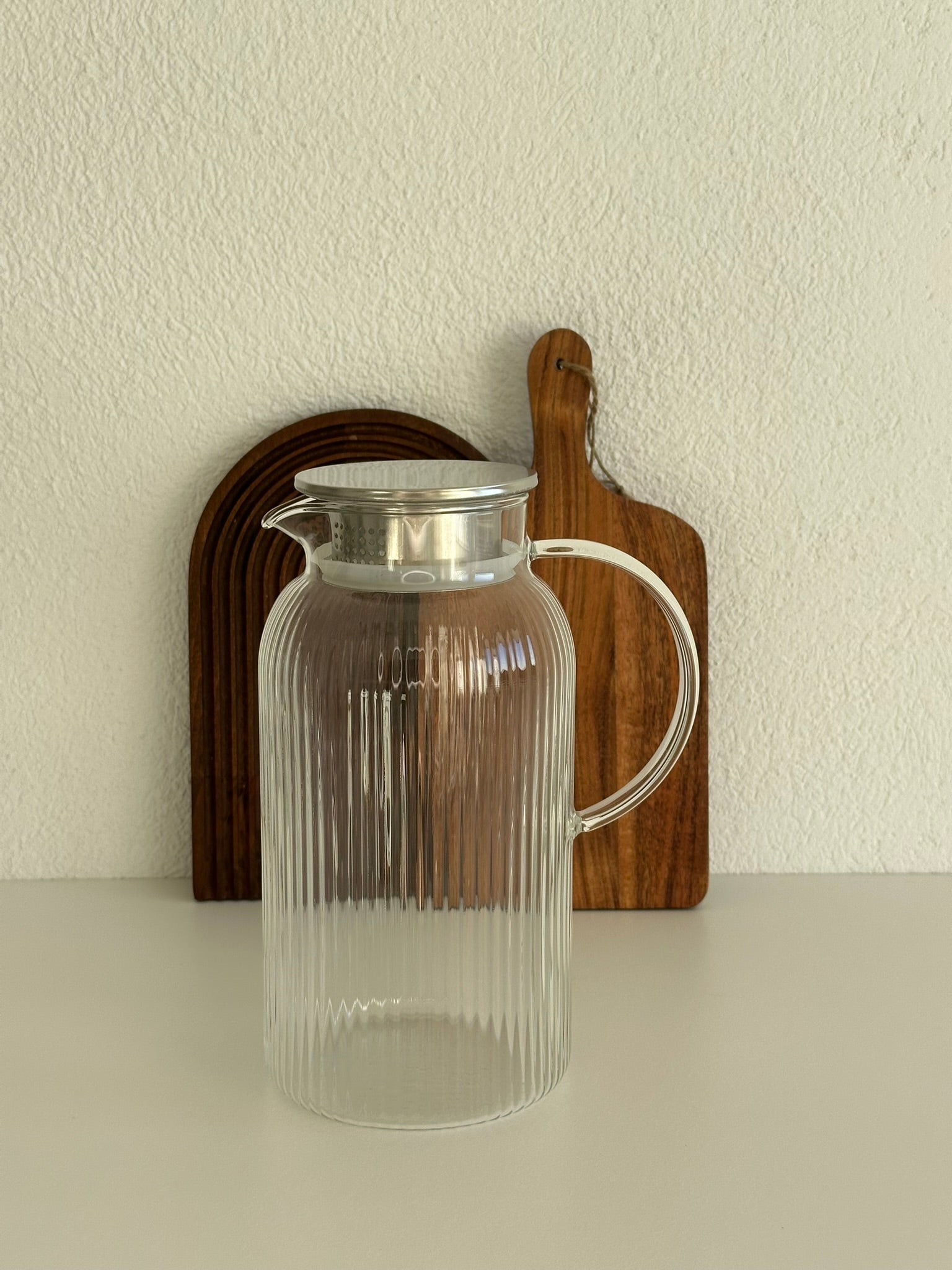 Freya Glas Karaffe mit Deckel
