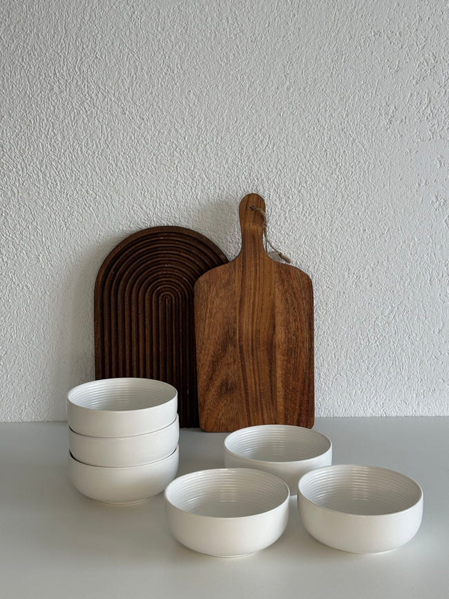 Line Snackschalen Weiß 6-er Set