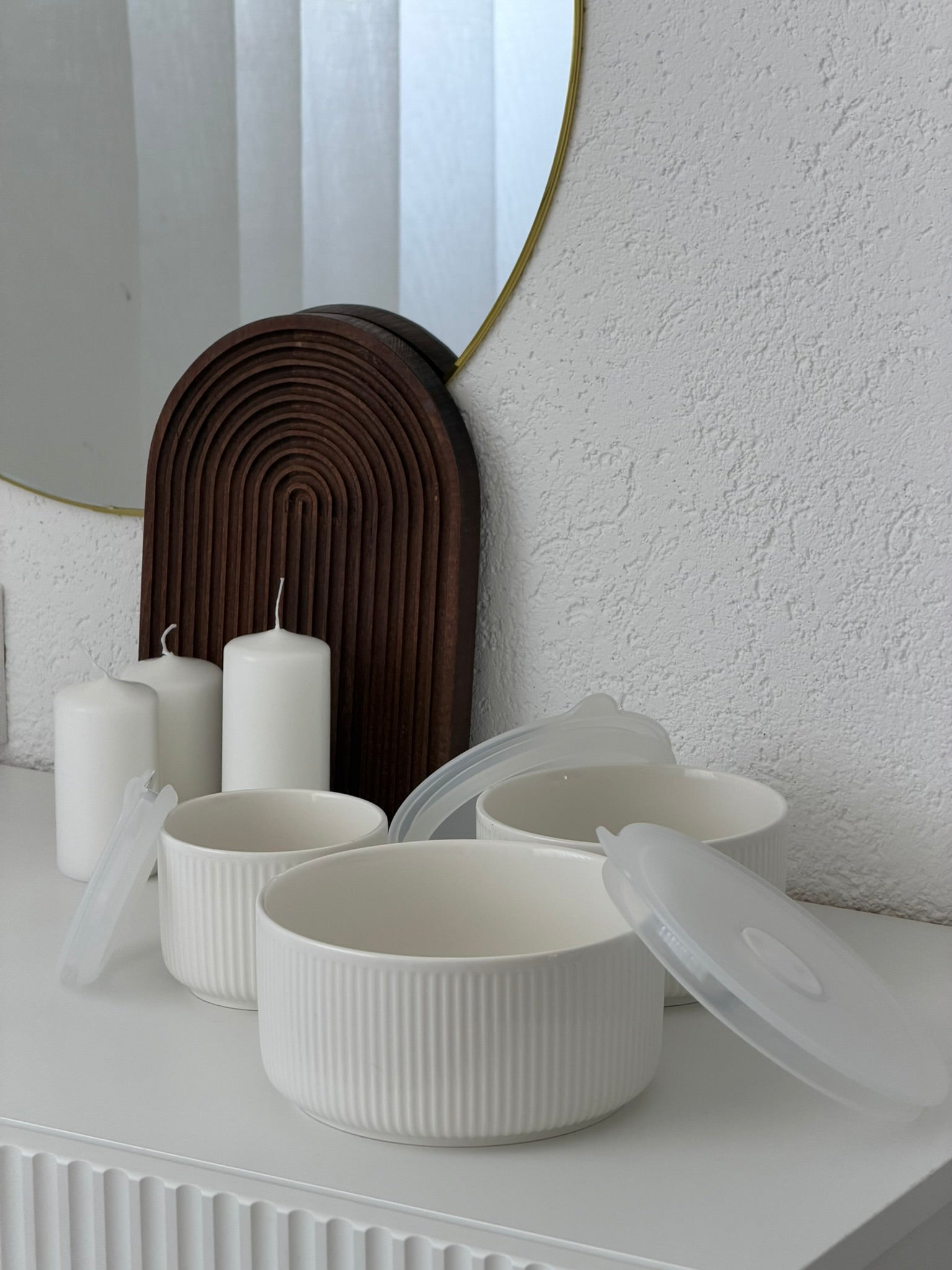 Acar - Pure Carmen 3-er Vorratsbehälter Weiß