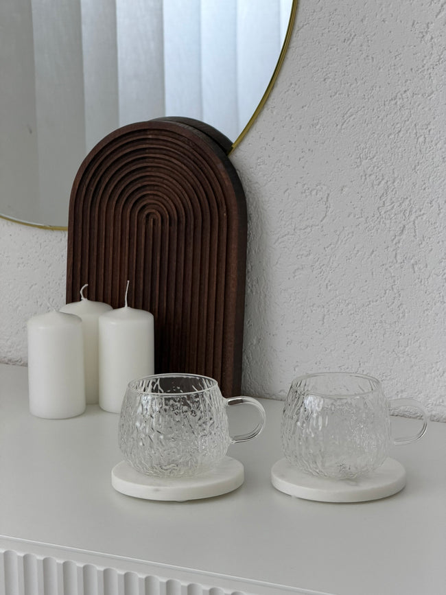 Nuvella 2er Style Glas mit Henkel 250ml